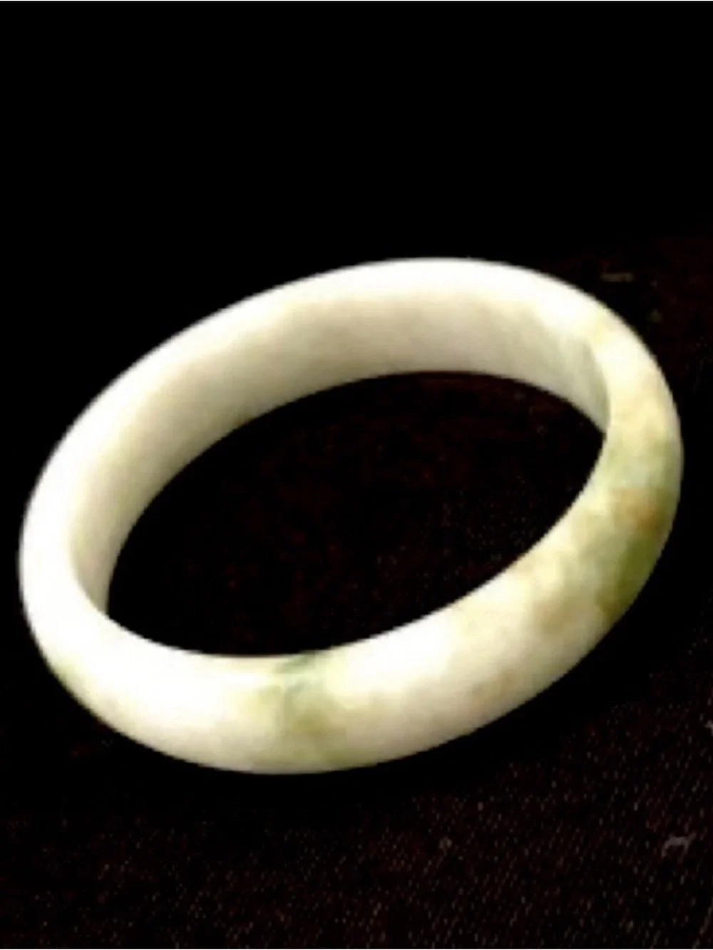 White Jade Bangle Bracelet